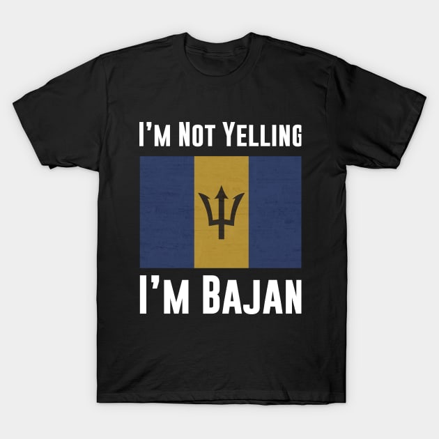 Bajan Barbados Flag T-Shirt by johnnie2749